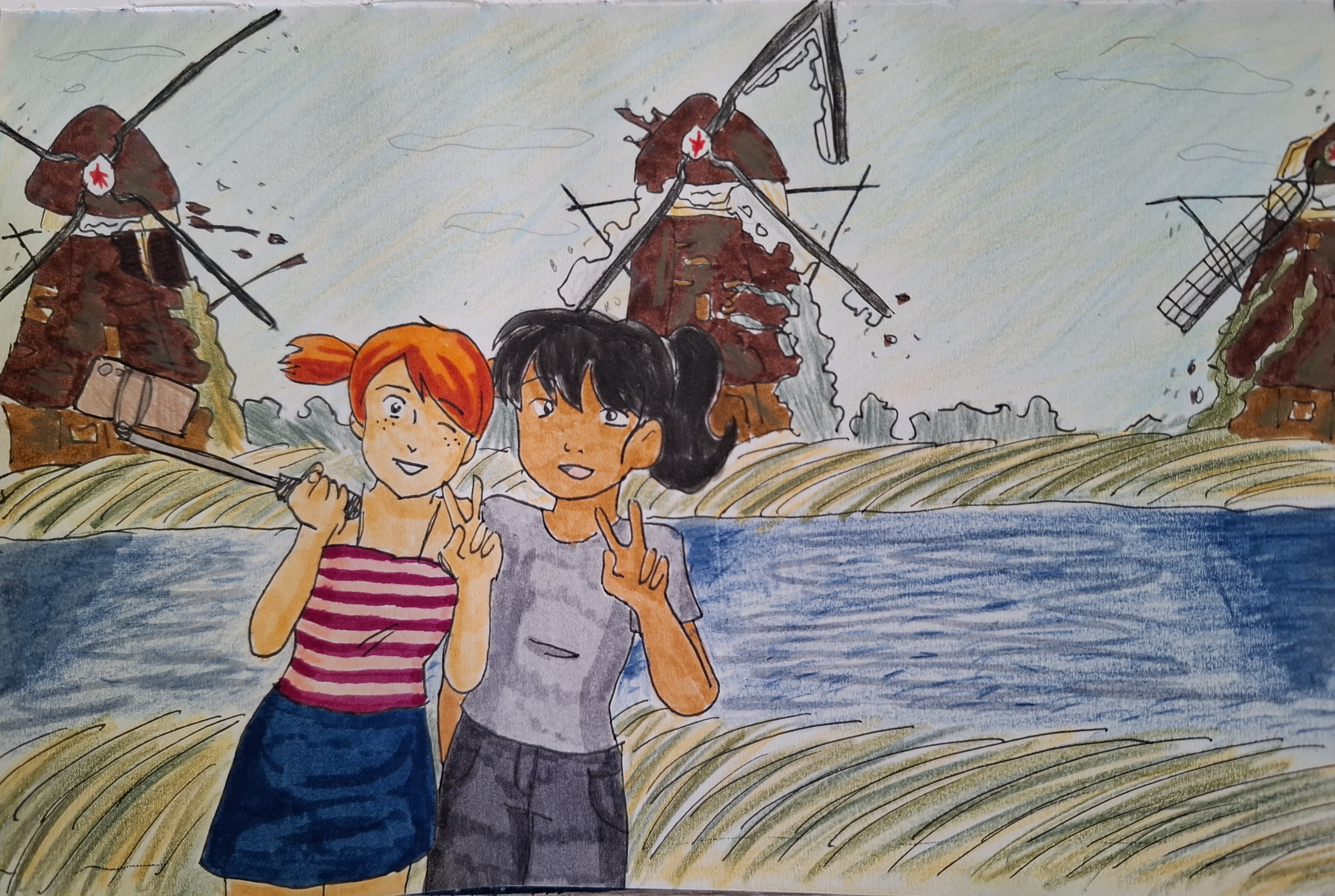 Discursive Design - toeristen bij molens